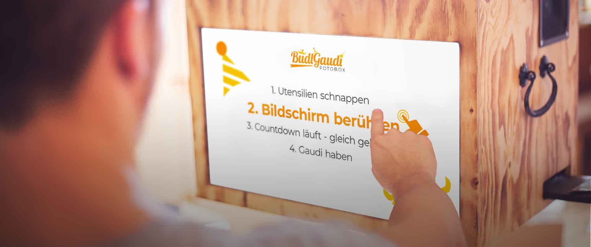 Einfache Bedienung der Fotobox